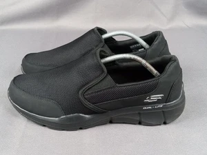 Zapato sin cordones Skechers para hombre talla 10,5 informal mocasín caminar negro ecualizador 58881 gimnasio - Imagen 1 de 22