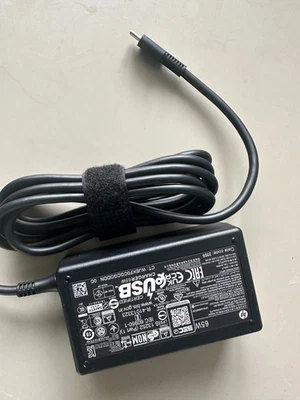 Orignal HP Charger 65W USB-C Laptop Power Adapter used with PSU used - Image 1 of 3