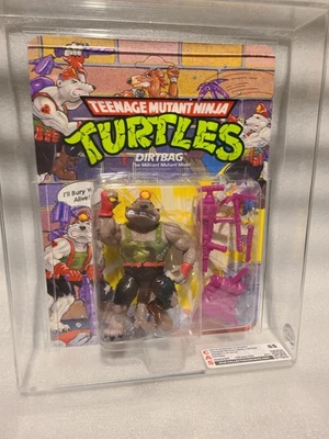 TMNT CAS 85 Dirtbag Teenage Mutant Ninja Turtles 1991 Graded Figure MOC - Image 1 of 4
