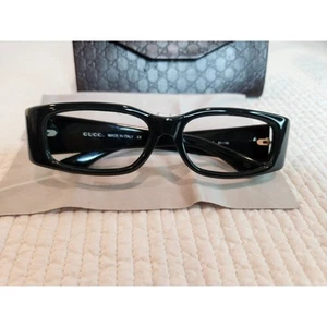 Gucci GG 1154/S Black Rectangular frame only 51-16-130 Italy with Case & Cloth - Picture 1 of 9
