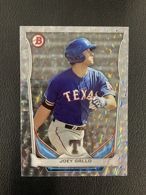 2014 Bowman Draft #TP-80 Joey Gallo Top Prospects Silver Ice Texas Rangers - Image 1 of 2