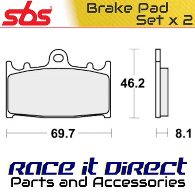 Pastillas de freno para KAWASAKI VERSYS 1000 TOURER ABS 2016-2018 Front Street SBS Foto 1 de 4