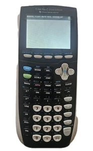 Texas Instruments TI-84 Plus C Silver Edition Graphing Calculator Missing Cover - Picture 1 of 6