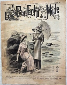 LE PETIT ECHO DE LA MODE n°29 du 16 Juillet 1911 revue Broderie Chapeau Fourrure - Picture 1 of 6