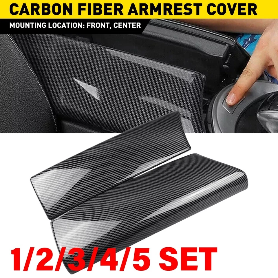 Cubierta de caja de almacenamiento con reposabrazos de consola central para Mercedes Benz Clase C W205 1-5SET Foto 1 de 4