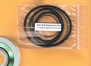 Sony TC-366 Reel-to-Reel Belt Kit + .pdf Service Manual auf CD - Bild 1 von 2