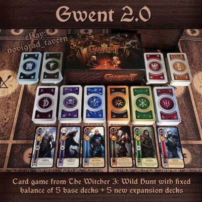 Gwent 2.0 - 巫师 - 5 个甲板带固定游戏平衡 + 5 个新甲板  — 第 1/4 张图片