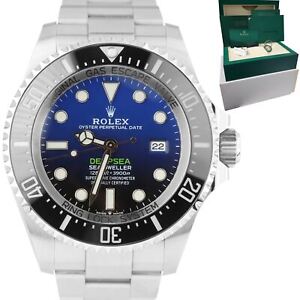 2020 UNPOLISHED Rolex Sea-Dweller Deepsea James Cameron Blue 44mm 126660 Watch