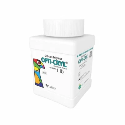 Opti-Cryl Self Curing Acrylic Resin Powder 1lb - Dental Lab - New