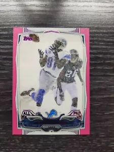 2014 Topps #98 Calvin Johnson/499 All Pro Pink Foil Snow Game - Picture 1 of 3
