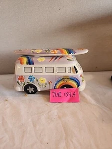 VW campervan holiday fund ceramic money box - Picture 1 of 8