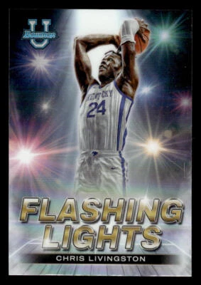 Chris Livingston 2022-23 Bowman University Best Flashing Lights #FL-4 - Image 1 of 2