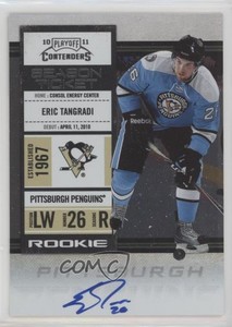 2010-11 Panini Playoff Contenders Ticket Eric Tangradi #157 Rookie Auto RC