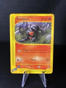 Houndour 86/147 -[NM]- Regular - Aquapolis Pokemon TCG - Picture 1 of 10