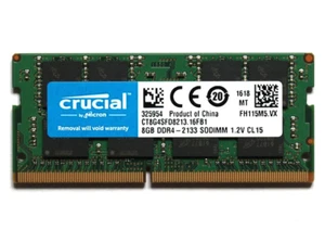 Crucial 8GB DDR4 Memory RAM PC4-2133P 17000Mhz SODIMM Laptop Non Ecc 260Pin - Picture 1 of 4