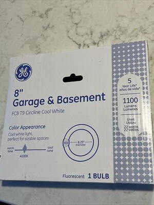 GE 8 Inch 22 Watt Circline T9 Fluorescent Lamp - Cool White - FC8T9/CW - Image 1 of 2