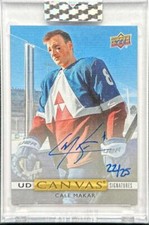 2019-20 Upper Deck Clear Cut Cale Makar UD Canvas Signatures Rookie Auto #22/25