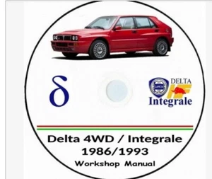 Lancia Delta HF Integrale,workshop manual:Delta EVO e 4WD - Foto 1 di 1