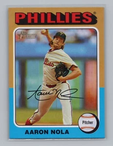 2024 Topps Heritage #596 Aaron Nola variación de imagen Philadelphia Phillies - Imagen 1 de 2