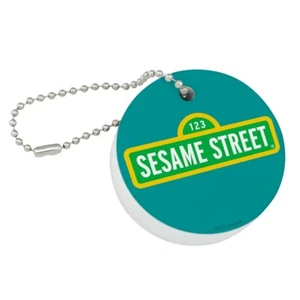 Sesame Street Logo Round Floating Foam Fishing Boat Buoy Key Float Keychain - Picture 1 of 5