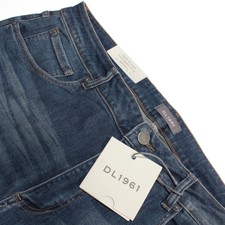 DL1961 NWT 5 Pocket Jeans Size 38 x 34 US Nick Slim Solid Blue Cotton Blend