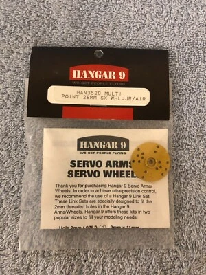 Hangar 9 Multi Pt 28mm Servo Wheel for JR/Airtronics HAN3520 2mm Threaded Holes - Image 1 of 2