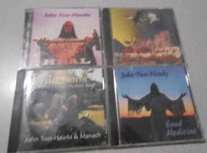 John Two Hawks Native Indian Flute Music Cd's Set of 4 healing Spiritual Music - Picture 1 of 4