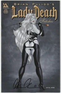 Lady Death: Fetisches #1 - Cubierta Ortiz limitada a 1000 (2006) firmada/certificado de autenticidad (en muy buen estado/en muy buen estado+) - Imagen 1 de 2