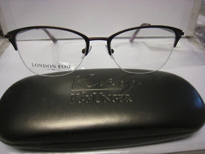 London Fog BONNIE BURGUNDY sz  52 17-135 mm DEMO Eyeglass Frame & Generic Case - Image 1 of 4