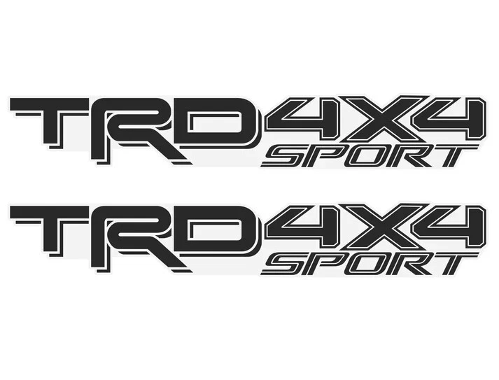 2X Toyota TRD 4x4 Sport Tacoma Tundra Truck Bed Decal Sticker - Image 1 of 1