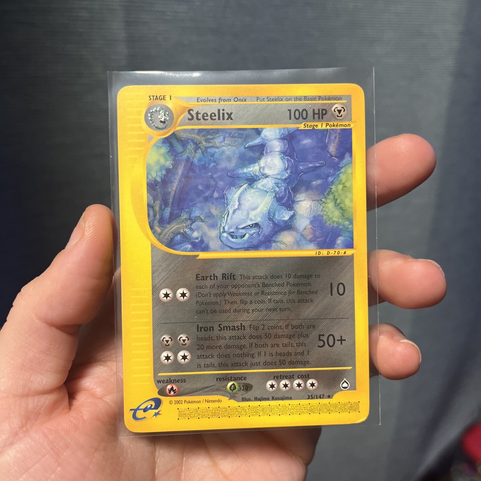 Steelix Aquapolis 35/147 Onix 98/147 Vintage  Pokemon WOTC NM