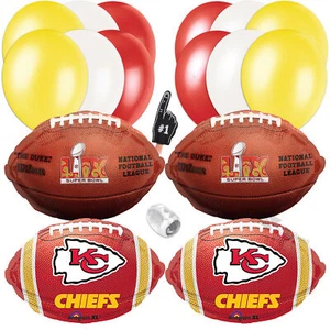 Kansas City AFC Championship Super Bowl Football Party 17pc Balloon Pack - Picture 1 of 1