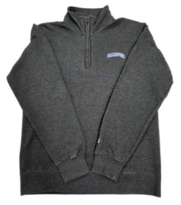 Harper College 1/4 Zip Sweatshirt  Women's Size M Dark Gray Long Sleeve  - Picture 1 of 10