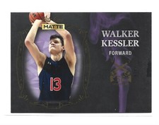 2022-23 Wild Card Matte Draft Smoking Gun Black Purple #SG-25 Walker Kessler