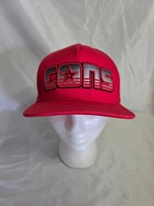 Converse rosse 'Con' punto anteriore snapback - Foto 1 di 8