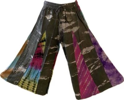 Sacred Threads Hippie Boho Festival No Match Tiered Palazzo Pants 223707 S/M - Image 1 of 4