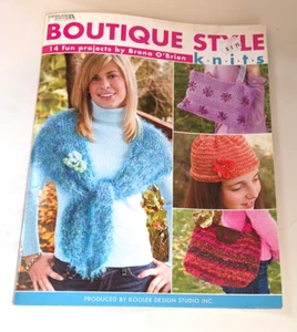 Leisure Arts Boutique Style Knits 14 Fun Projects by Brona O'Brien EB - Imagen 1 de 2