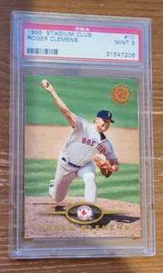 1995 Stadium Club #10 Roger Clemens PSA 9 Boston Red Sox