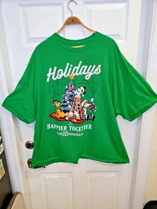 Vintage Herren XXXXL Relaxed Xmas Disney Mickey & Gang Classic Distressed T-Shirt - Bild 1 von 5
