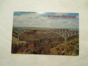 New Mexico Postkarte Rio Grande Hohe Brücke Taos NM - Bild 1 von 2