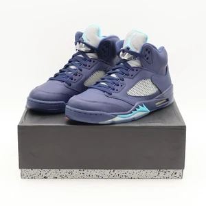 136027-405 Nike Air Jordan 5 Retro Pre-Grape Midnight Navy Blue White (Herren) - Bild 1 von 10