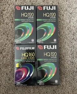 Lot of 4 Fuji HQ VHS Video Tape BRAND NEW - Picture 1 of 2