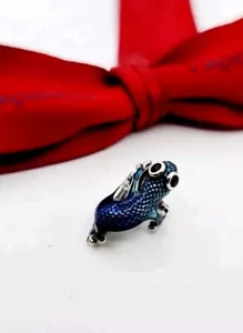 New Authentic Pandora, Metallic Blue Gecko Tropical Charm #792701C01 S925 Ale - Picture 1 of 6