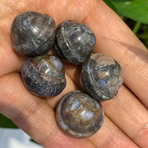 TOP Natural Rhyolite planet Hand Carved Quartz Crystal Reiki Healing 5PC - Picture 1 of 8