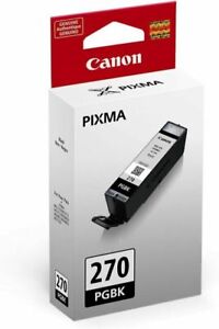 Canon PIXMA 270 Black Ink Cartridge - Sealed Box - Canon Genuine Ink Cartridge