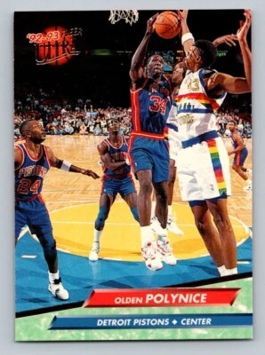 1992-93 Fleer Ultra Olden Polynice #259 Detroit Pistons - Image 1 of 2