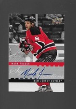 2008-09 Mark Fraser, Upper Deck, Signature Sensations, Autograph