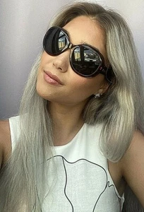 Gafas de sol para mujer Giorgio Armani 56 mm borgoña de gran tamaño - Imagen 1 de 13