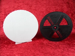 1 Stück 240 Meter Super 8 Spule von BAUER Schwarz, in Runddose Weiß/Rot - Photo 1/11