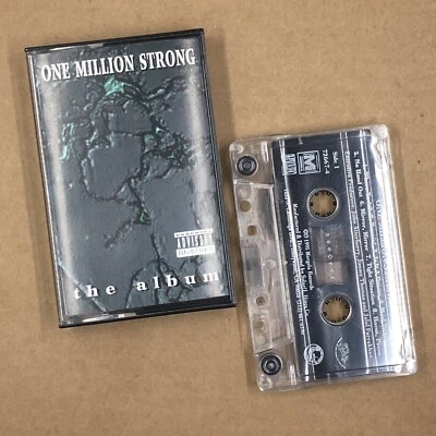 ONE MILLION STRONG Cassette Tape 90s Rap 2PAC DR DRE MOBB DEEP BONE THUGS - Image 1 of 4